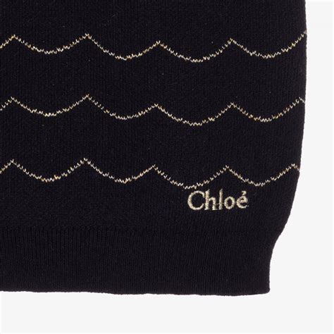 chloe blue knit dress